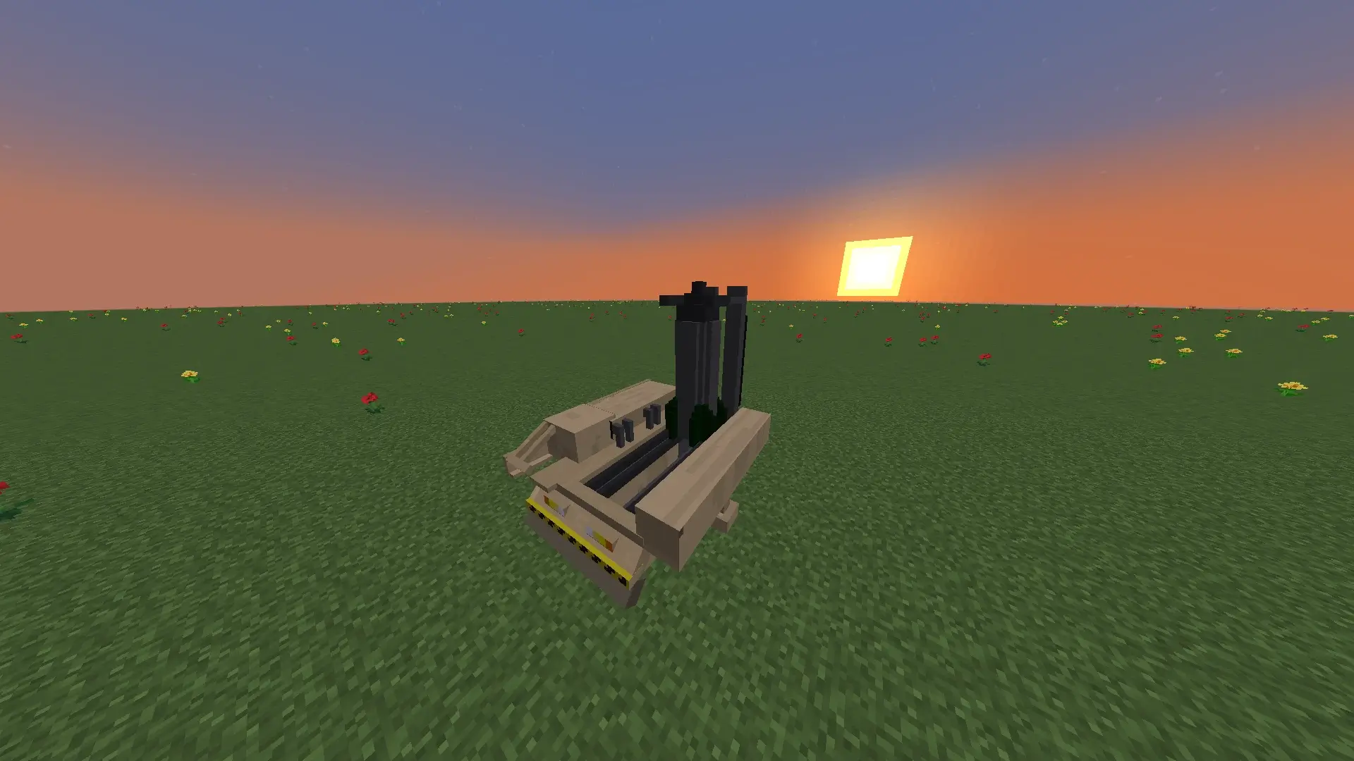 Ready Heavy Ballistic Missile elevated at 90 degrees on the Launch Pad